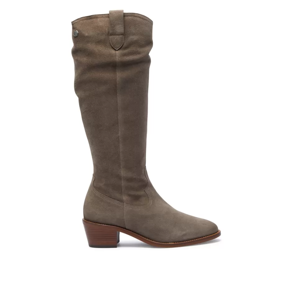 Knee High Boots | Carl Scarpa Altino Grey Suede Boots