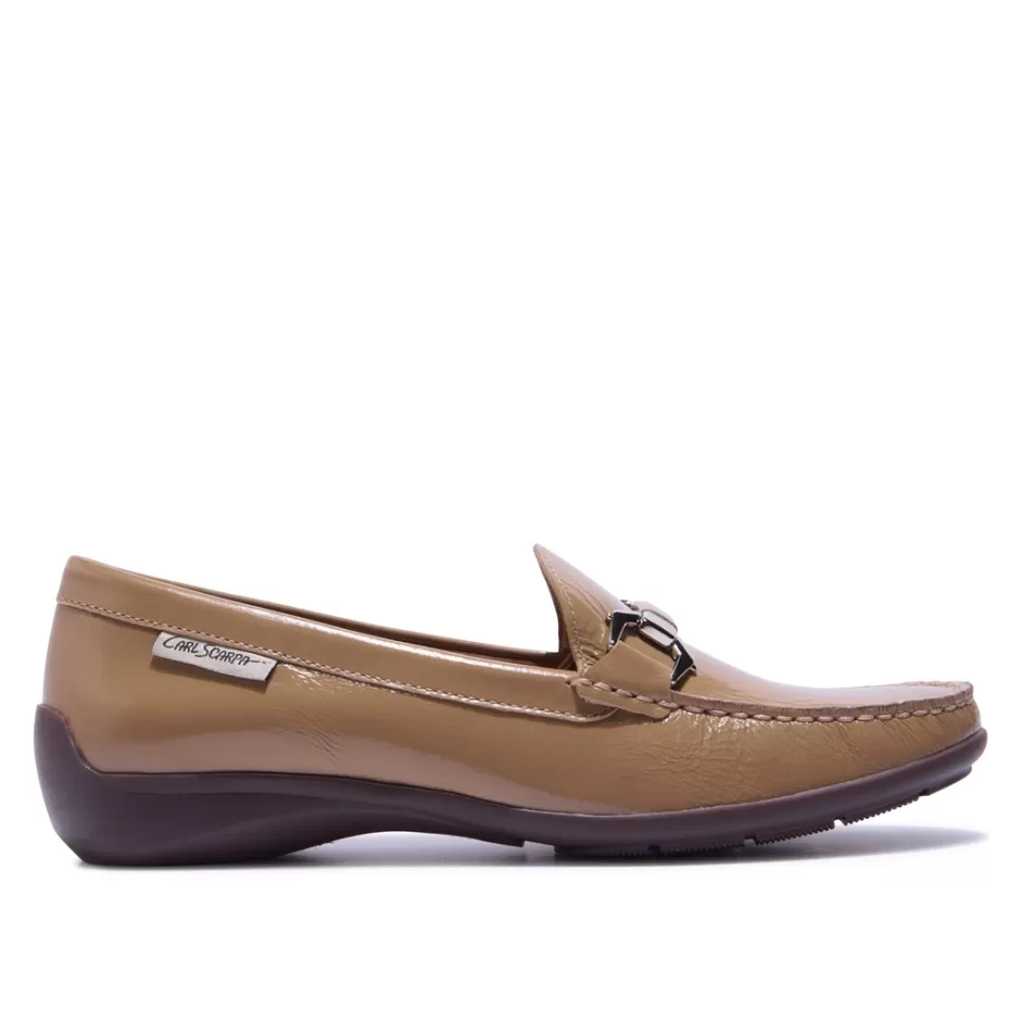 Loafers | Carl Scarpa Anglette Beige Patent Leather Loafers