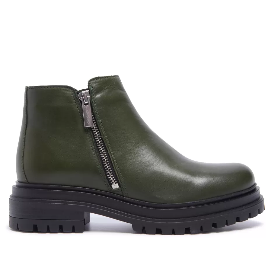 Ankle Boots | Carl Scarpa Arletta Green Leather Ankle Boots