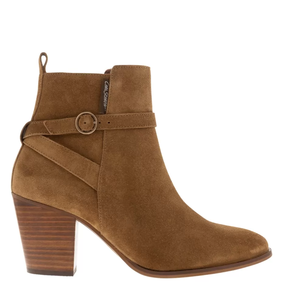 Ankle Boots | Carl Scarpa Blaise Tan Suede Block Heel Ankle Boots