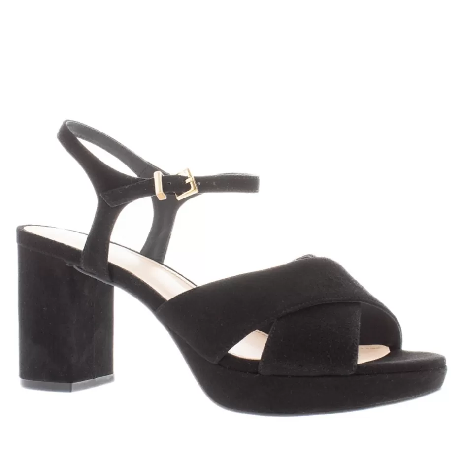 Sandals | Carl Scarpa Bowie Black Suede Platform Sandals