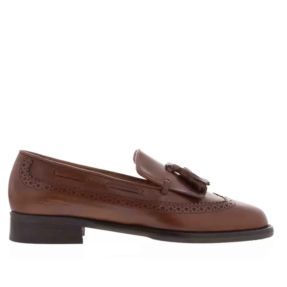 Leather Loafers | Loafers | Carl Scarpa Elesta Tan Leather Oxford Style Loafers