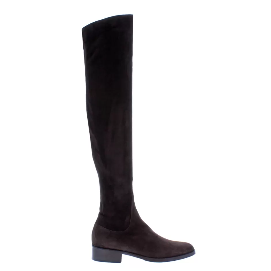 Knee High Boots | Carl Scarpa Emalynne Brown Italian Suede Over The Knee Boots