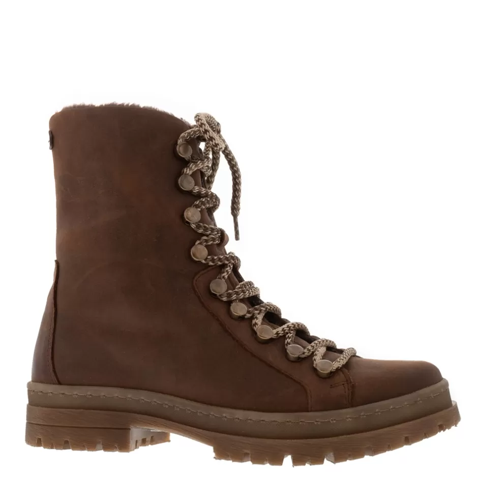Ankle Boots | Carl Scarpa Granada Brown Leather Lace Up Ankle Boots