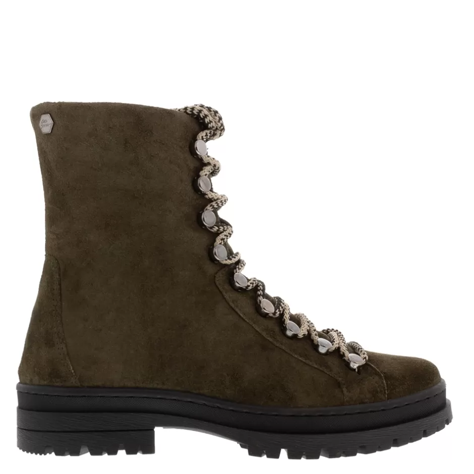 Ankle Boots | Carl Scarpa Granada Green Suede Lace Up Ankle Boots