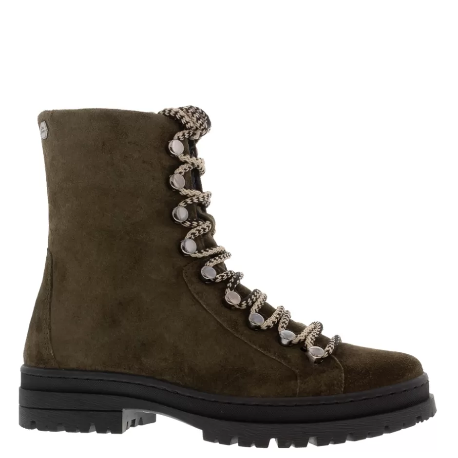 Ankle Boots | Carl Scarpa Granada Green Suede Lace Up Ankle Boots
