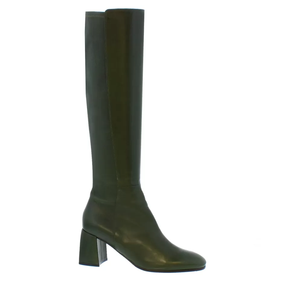Knee High Boots | Carl Scarpa Jilly Green Italian Leather Knee High Boots