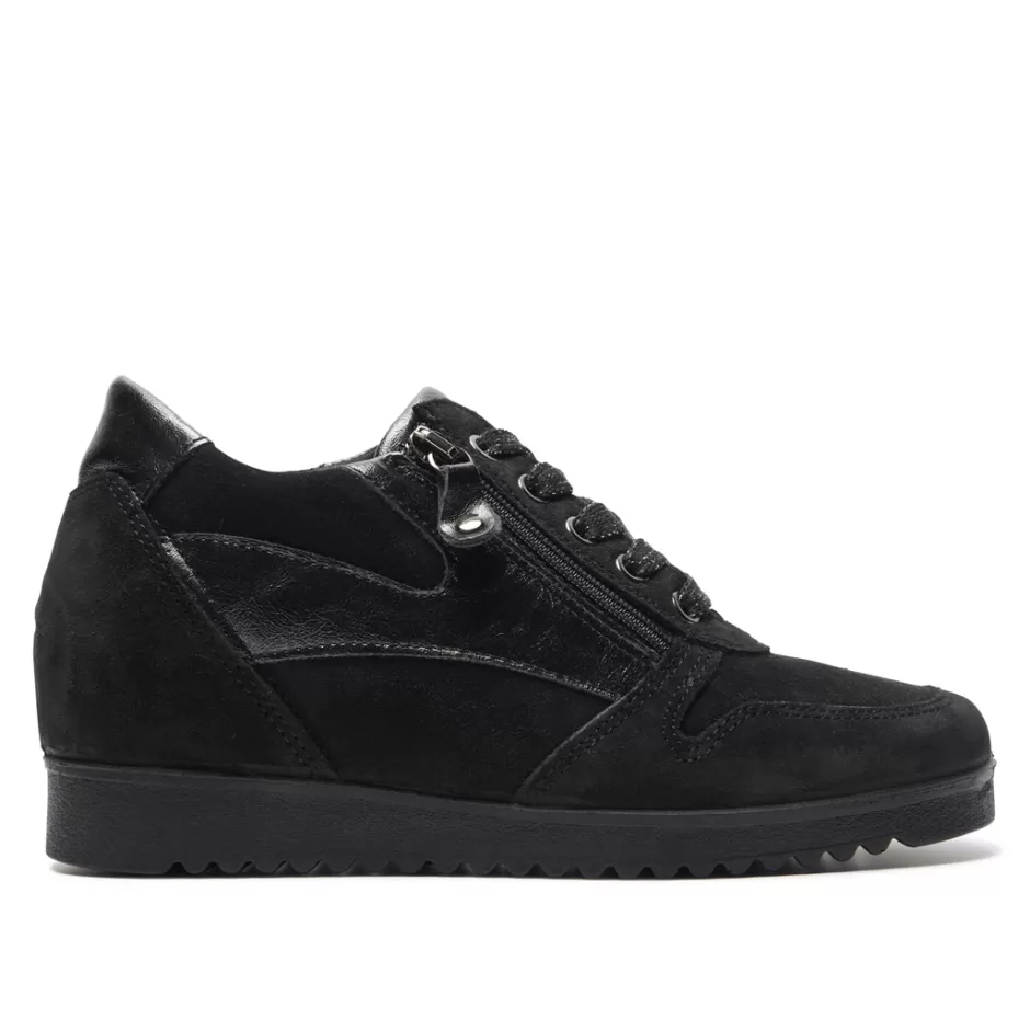 Leather Trainers | Trainers | Carl Scarpa Nemoli Black Leather Trainers