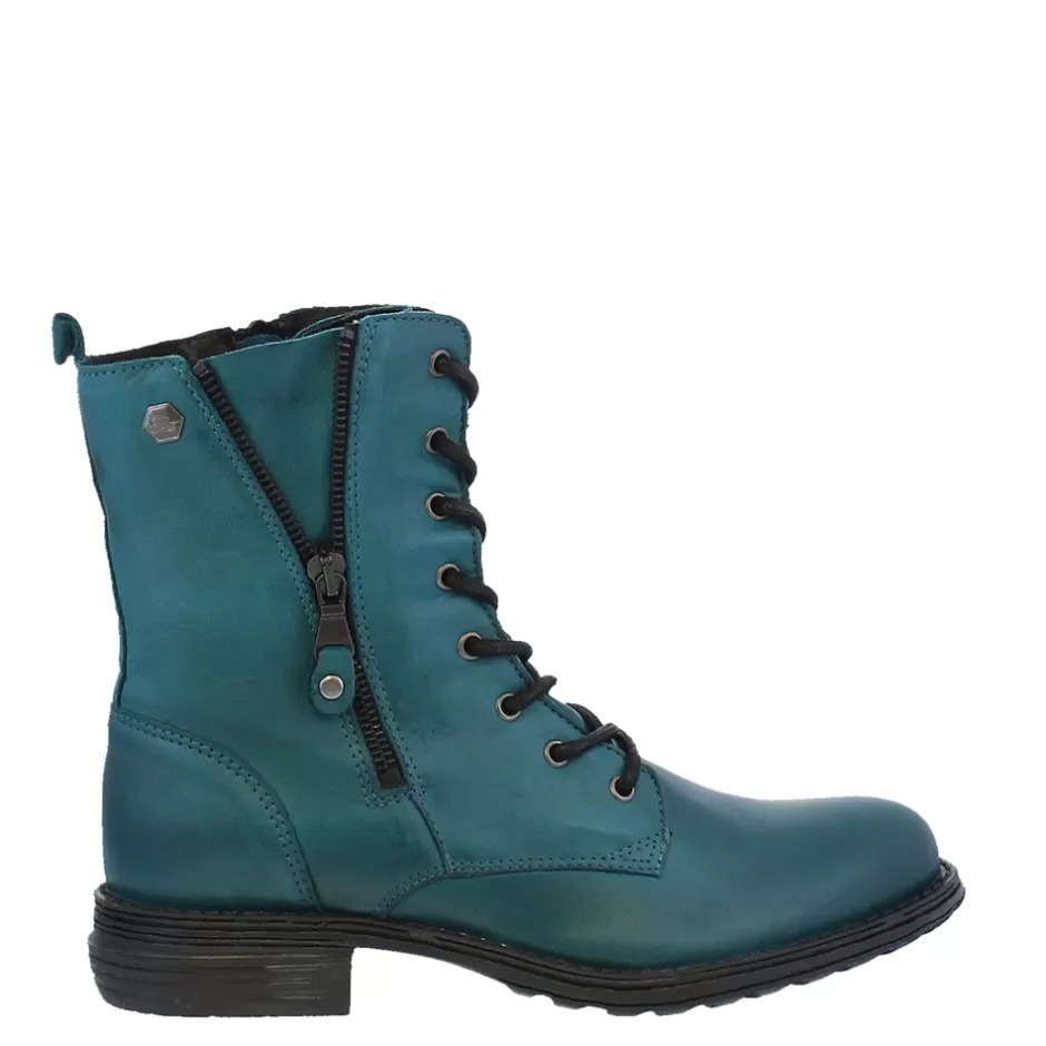 Ankle Boots | Carl Scarpa Paulette Teal Lace-Up Ankle Boots