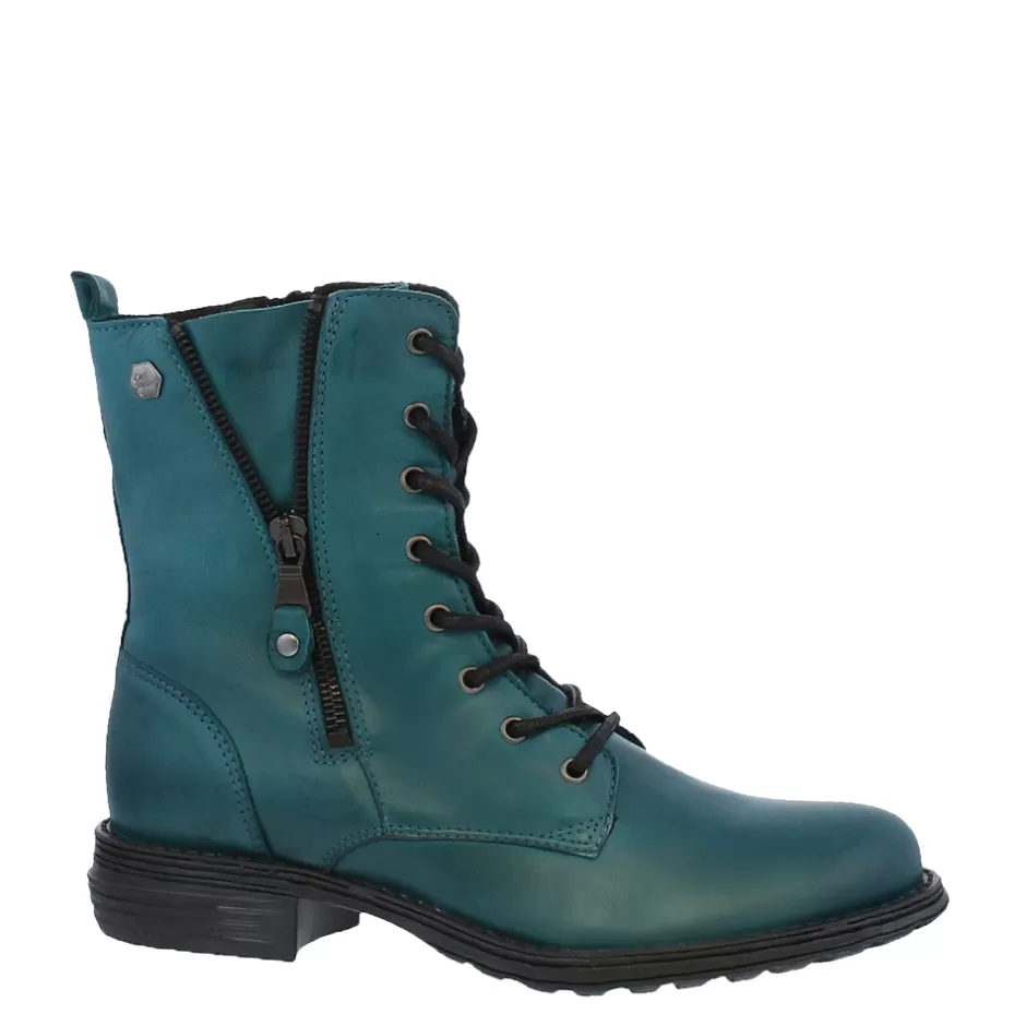Ankle Boots | Carl Scarpa Paulette Teal Lace-Up Ankle Boots