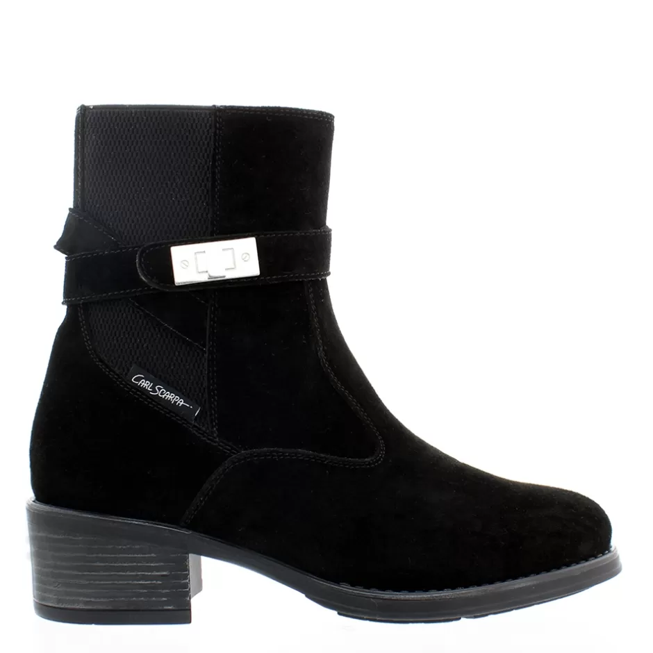 Ankle Boots | Carl Scarpa Pollenzo Black Suede Ankle Boots